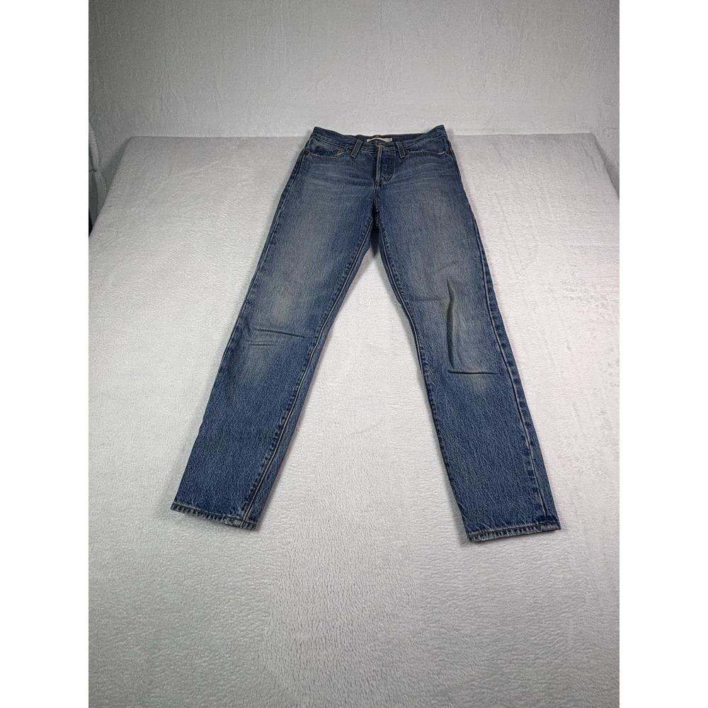 Levi's High Rise Wedgie Skinny Jeans Women's Size 25 Button Fly Medium Wash